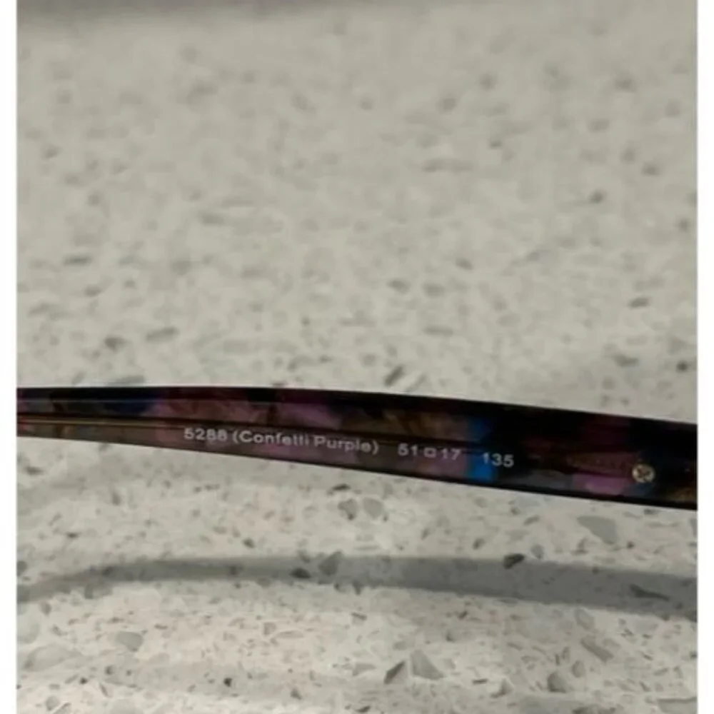 COACH‎ HC6065 5288 Confetti Purple Demo Lens 51 mm Women's Eyeglasses
